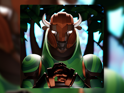 Keeper of the Forest 3d blender 3d character illustration