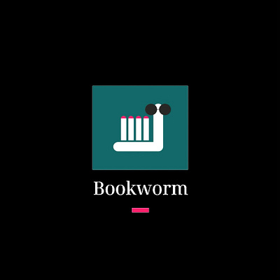 Bookworm animation bookworm branding design graphic design illustration logo motion graphics the dreamer designs