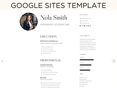 Resume Google Sites Template with Journal/Blog aestetic google sites template aesthetic google site business google sites template free google site template google site google site template google site templates google sites google sites templates google sites theme google sites themes google sites web design template portfolio google site template resume google sites template