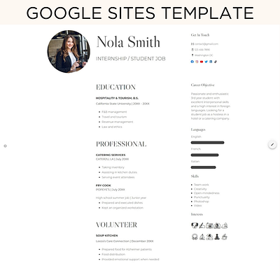 Resume Google Sites Template with Journal/Blog aestetic google sites template aesthetic google site business google sites template free google site template google site google site template google site templates google sites google sites templates google sites theme google sites themes google sites web design template portfolio google site template resume google sites template