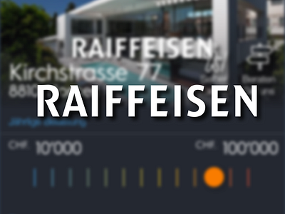 Raiffeisen Suisse app banking design mortgage ui ux