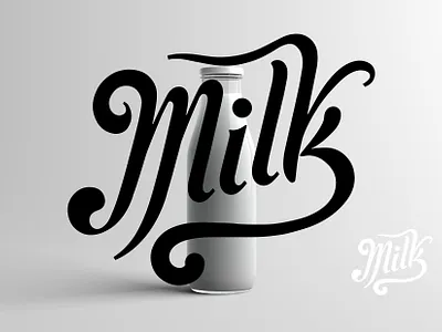 MILK branding calligraphy design graphic design icon identity illustration letter lettering logo marks milk symbol ui