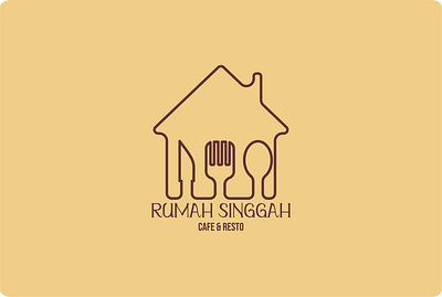 Rumah Singgah Logo branding cafe food graphic design kitchen logo restaurant resto