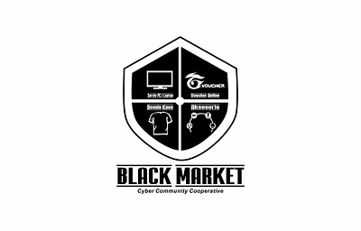Black Market Logo branding graphic design logo marketplace olshop shop umkm