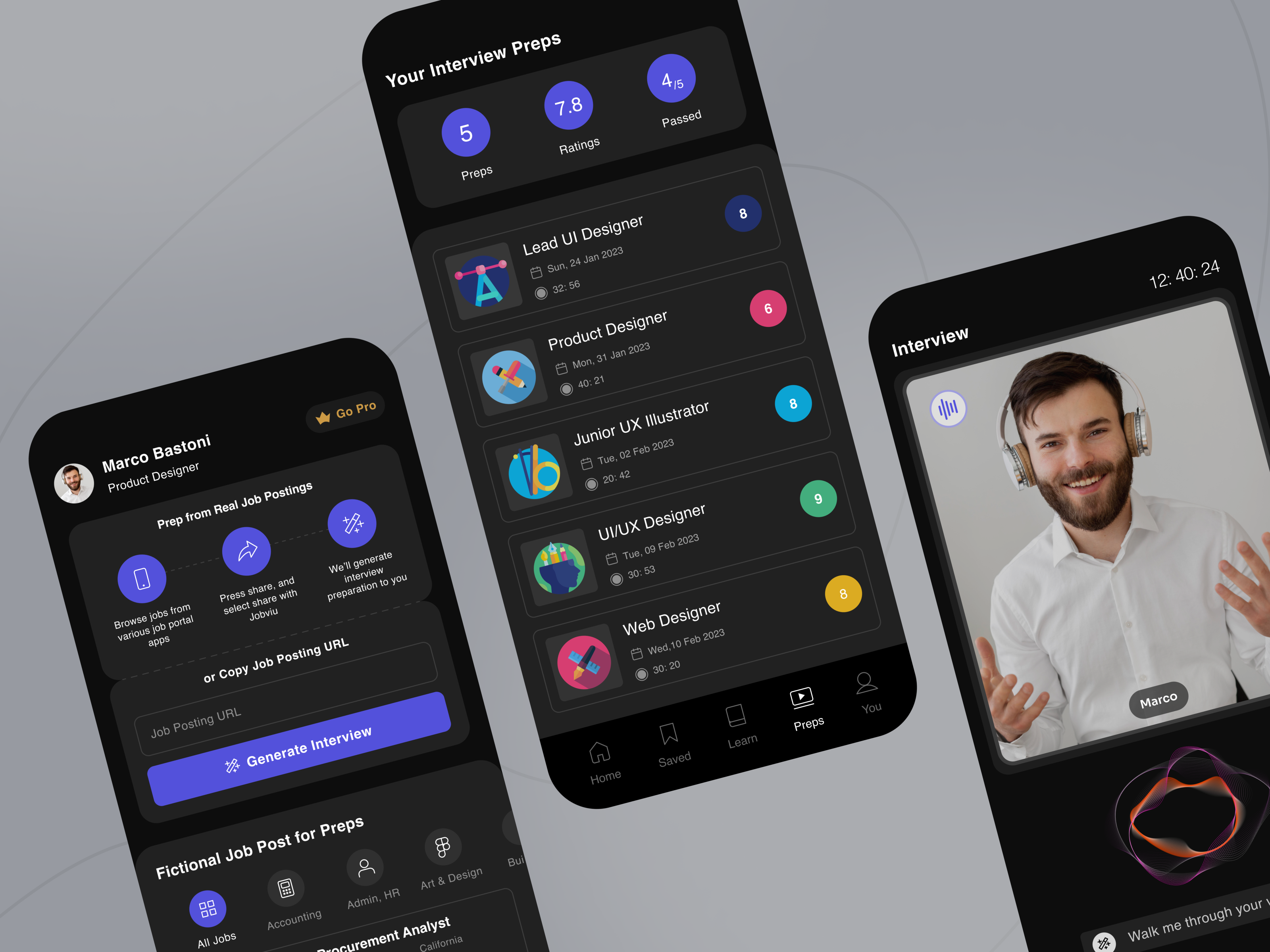 Revolutionizing Hiring: AI Interview Platform Design aiassessment aihrtech aiinterviews aijobsearch airecruiting airecruitment app branding design graphic design illustration interviewplatform jobsearchai logo smarthiring techhiring ui uiux ux vector