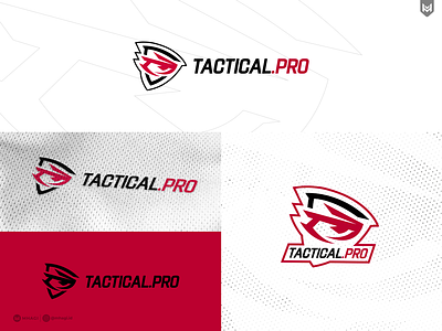 Tactical.Pro Logo aggressive custom esports eye eyes logo gaming logo pro red sporty tactical
