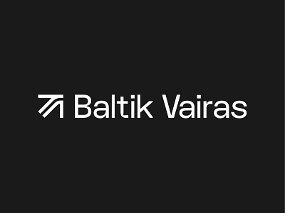 Baltik Vairas logo and exploration arrow baltic baltik vairas bicycle bike branding edgy exploration graphic design grotesk logo manufacturer modern move movement symbol