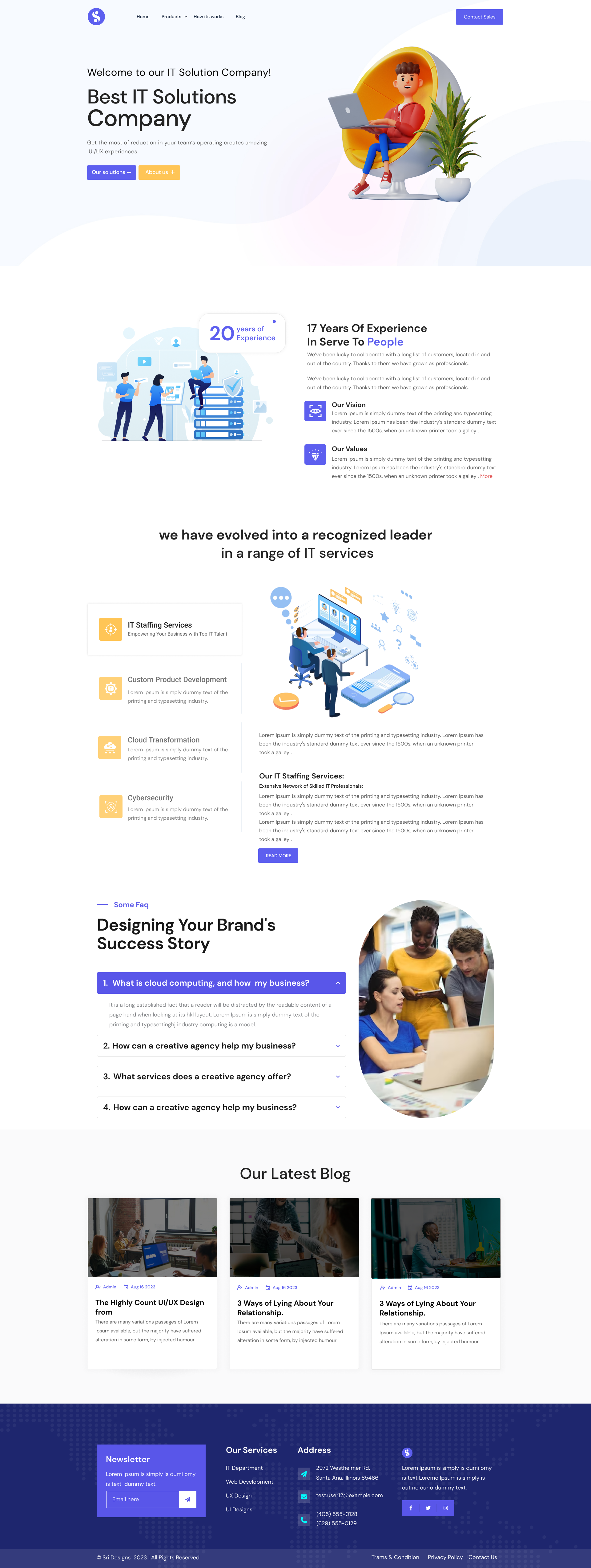 Software Development Company branding design figma design fima software development template template design ui ui design ux website design template