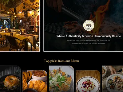 Authentic Restaurant authentic design landing page restaurant ui user experience user interface website design