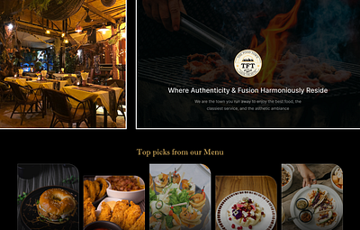 Authentic Restaurant authentic design landing page restaurant ui user experience user interface website design