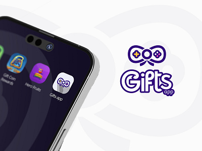 Gifts app: Logo design for mobile application app design icon iconic logo ui