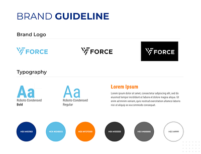 V Force Brand Guidline branding design graphic design illustration the dreamer designs typography vector