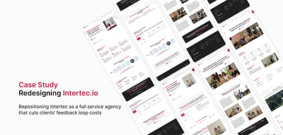 Case Study for Redesigning Intertec.io casestudy interface design redesign ui ux website