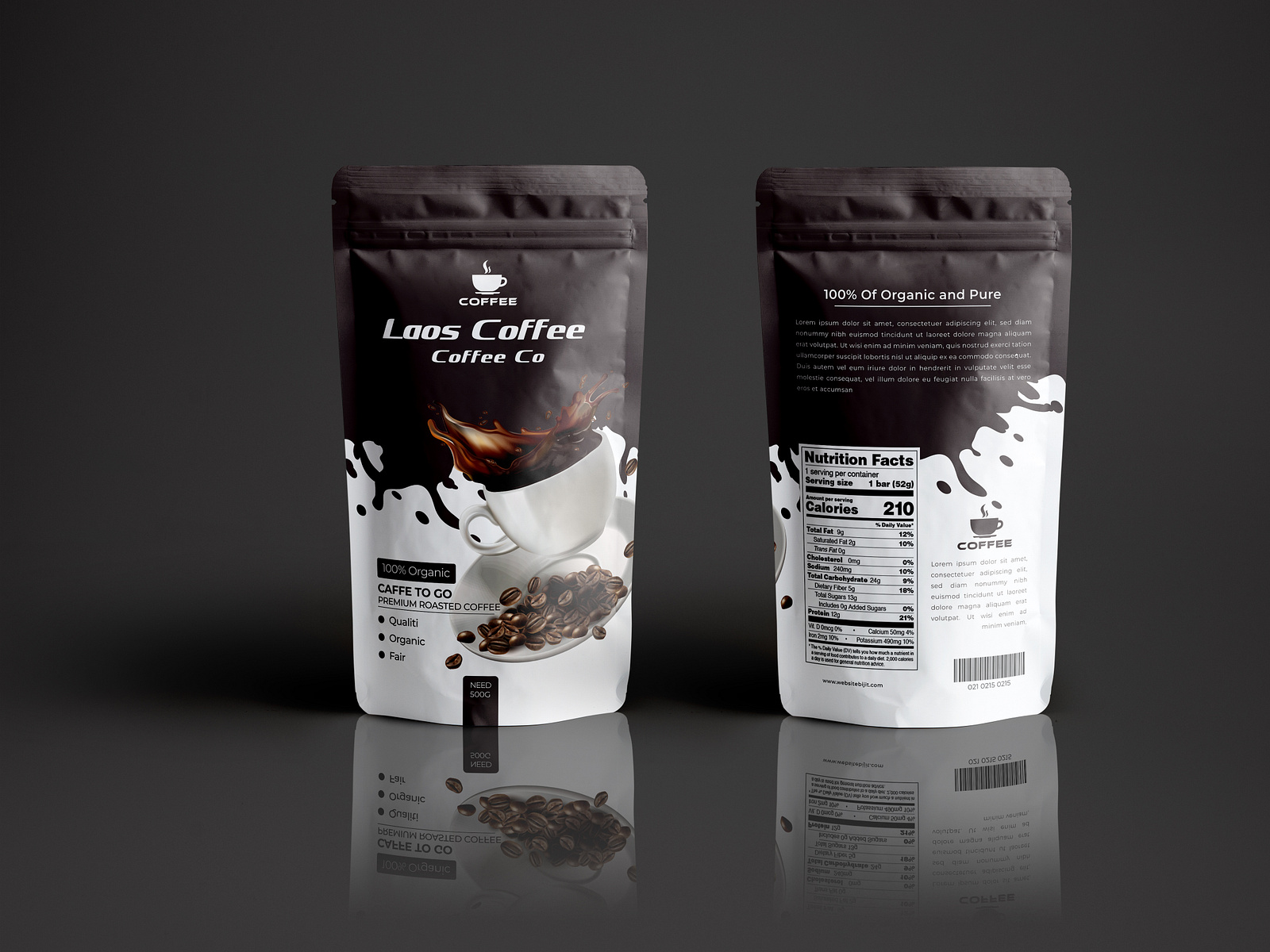 Coffee Beans Pouch Packaging Design by Zahangir Hossain on Dribbble