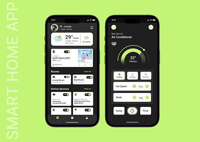 Smart Home Application | Figma | UI UX designer application figma smart home application ui ux designer user experience user interface visual design