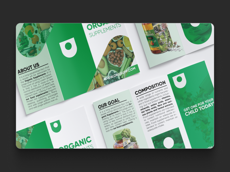 Trifold Brochure Design design photoshop
