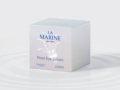 La Marine Skincare 3d beauty branding graphic design identity logo minimalistic modern pack packaging skincare