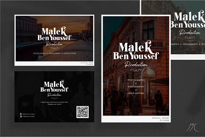 Malek BenYoussef Prod. Business Card artist branding business card camera capturing design graphic design landscape logo photography pictures printable