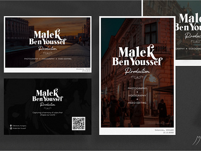 Malek BenYoussef Prod. Business Card artist branding business card camera capturing design graphic design landscape logo photography pictures printable