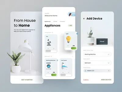 Appliance App Template app appliances gadgets graphic design home managing template ui