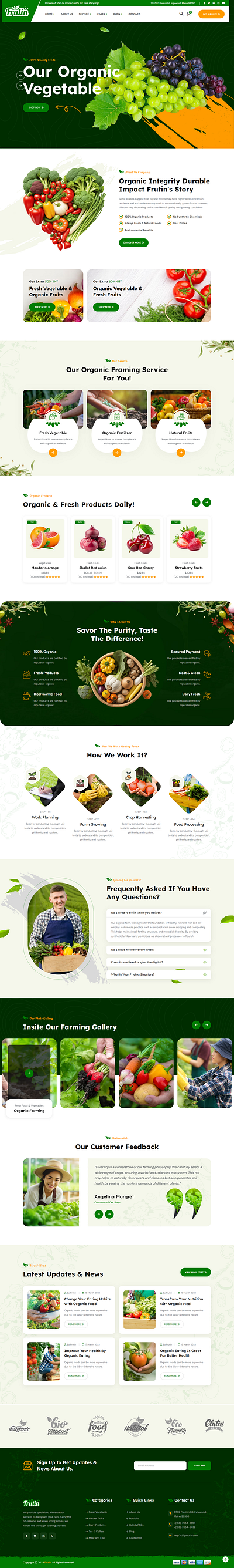 Frutin - Organic & Healthy Food HTML Template woocommerce