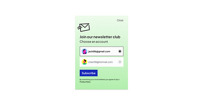 Day 26 >Daily Ui Challenge dailui email newsletter popup subscribe