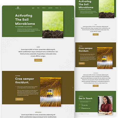 Agriculture Homepage Design 3d animation branding clean design graphic design homepage illustration logo modern motion graphics ui