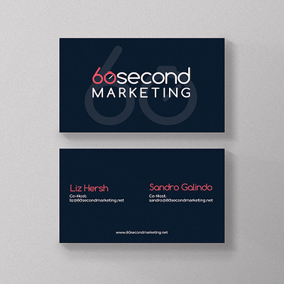 Business Card 60 Sec Marketing branding business card design graphic design illustration logo the dreamer designs typography vector