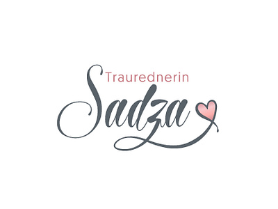 Traurednerin Sadza brand design branding classy design elegant feminine graphic design hand letter heart identity design logo logos logotype luxury professional sadza sleek typo typography wordmark