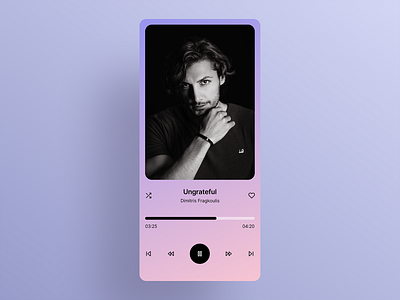 Music Player screen dailyui music player ui ui design