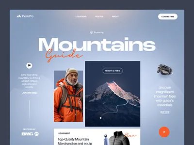 PeakPro Website design interface product service startup ui ux web website