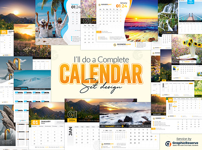 I will do a calendar/complete calendar set design within 24 hour branding stationery design