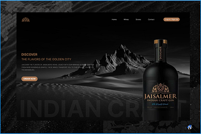 Jaisalmer Indian Craft Gin Sample by Nevina Infotech animation branding craft gin graphic design motion graphics ui