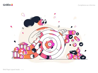 Illustration for Web Page character design design illustration product ui vector webdesign