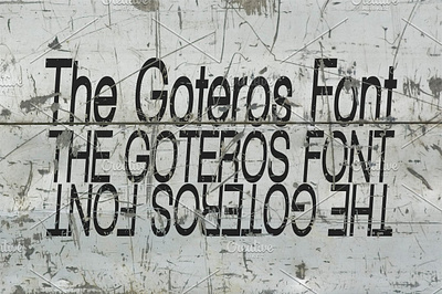 Font The Goteros Font branding font the goteros font