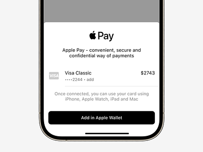 Apple Pay apple apple pay bottomsheet check out mobile payment product design ui wallet