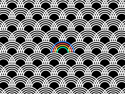 Horizons Rainbow Pattern brand identity branding color diversity horizons logo logo design nephew pattern rainbow repeating pattern