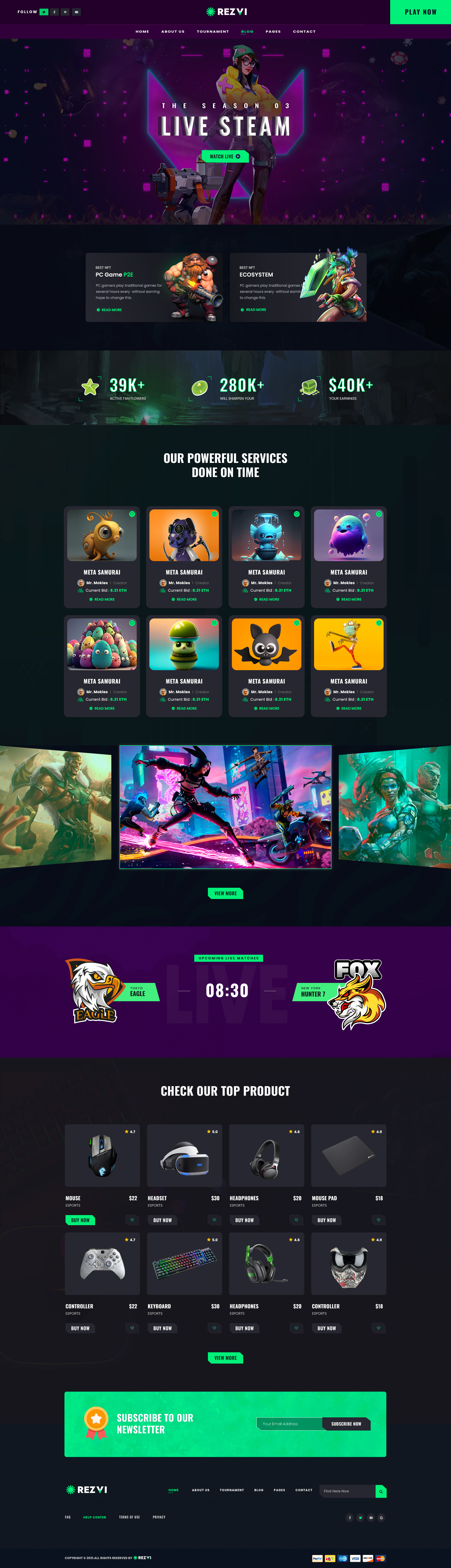 NFT Gaming Template design gaming graphic design nft template ui uiux