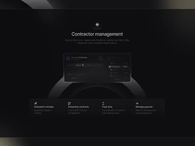 Landing page block / Conceptual work Discipline.so ai darkmode landingpage productivity saas ui