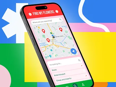 Florist App branding colour colourinspiration colourpalette illustration ui