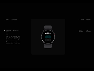 SOLUT — AI-based workers monitoring system ai construction corporate design interface landing page mateca monitoring system product design samsung samsung galaxy watch smart solut ui uiux watch website website design