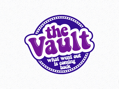 The Vault (2011) graphic design logo lp record retro store
