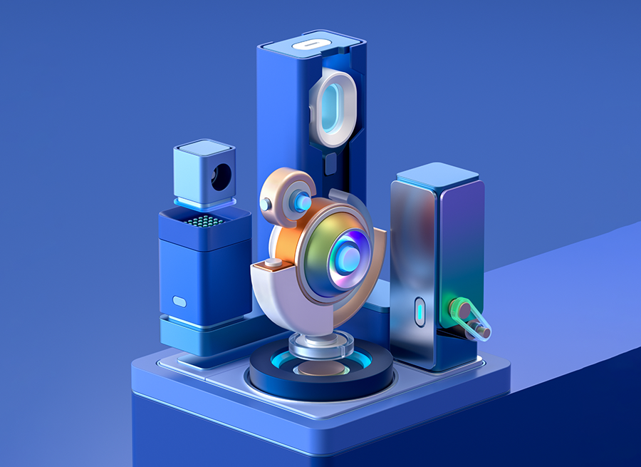 Concept technology scene 04 3d c4d cinema4d concept design oc render scenes t illustration tech technology ui web