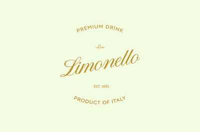 Logo for Italian drinks brand branding graphic design logo