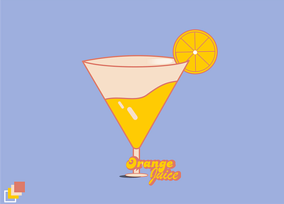 Orange Juice branding flat flatdesign graphic design juice logo orange orangjuice