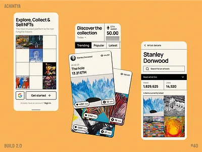 Retro style NFT marketplace - Build 2.0 build challenge design figma marketplace nft practice retro ui