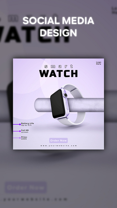Smart watch ( Social media design ) design design poster graphic design instagram post poster design social media social media design