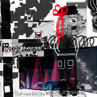 No.1/Co(i)nspirational 2dillustration abstract collage abstract work collage comic digitalart digitalartist tireed