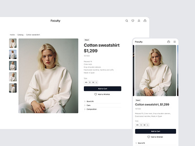 E-commerce — Stratum 2.0 accordion breadcrumbs clothing store design system fashion figma gallery lightbox minimal mobile product cart product design responsive shopping size picker ui design ui kit user interface ux design web design