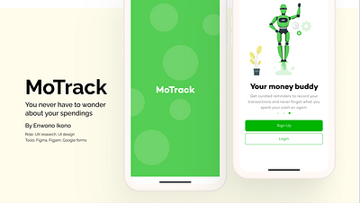 MoTrack- Personal Money Manager app design fintech manager mobile app money ui